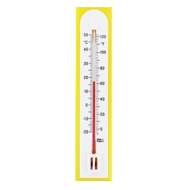 Accurate Room Thermometer For Use As Room Temperature Thermometer In The Home Office Garden or Greenhouse Easily Wall Mounted (Yellow)