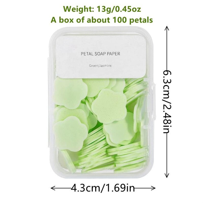 4 Different Scented Mini Fresh Portable Disposable Petal Hand Wash