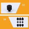 Gereiny 2x DSLR Camera Screws 1/4 to M4 M5 M6