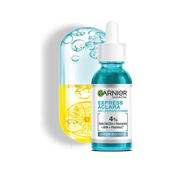 Garnier Express Aclara Sérum Antiacné con Ácido Salicílico, Uso Día