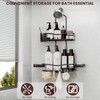 REINHARDT Shower Caddy Hanging, Rustproof Shower Caddy Anti-Swing Shower Organizer