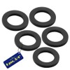 Pack of 5 Flat Rubber Gaskets for Inlet Hose with