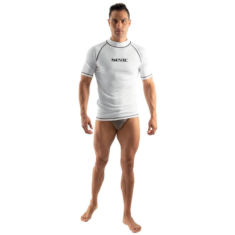Seac T-Sun Short Man, Rash Guard for Swimming, Surfing, Diving,