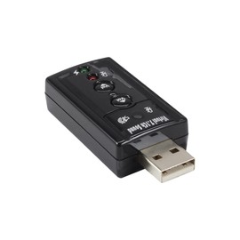 InLine 33051C USB Audio Soundkarte, mit virtuellem 7.1 Surround Sound