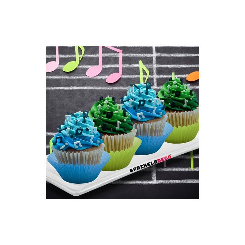 Music Notes Jazz Cookie Cupcake Cakes Semi-Sweet Edible Confetti Decorations