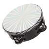 6 Inch Tambourines Double Row Melodious Polished Reflective Drum Hand