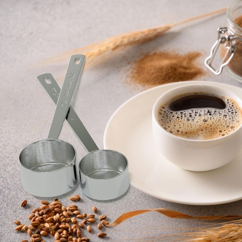LEIFENY 2 Tablespoon Coffee Scoop, Long Handle Measuring Spoon, 2