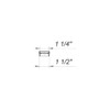 Dallmer Reducer and Spacer 1 1/4 Inch x 1 1/2