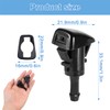 986302K100 Windshield Washer Nozzles 2 Pack Washer Jets，Compatible with 2012-2017