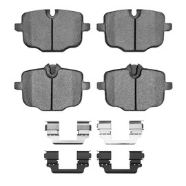Dynamic Friction Company 5000 Euro Ceramic Brake Pads and Hardware Kit
