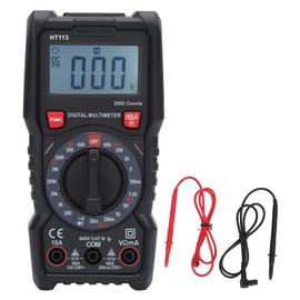 Kadimendium HT113 Digital Multimeter Small Digital Multimeter Portable High Accuracy Smart Current Voltage Tester 10A 600V