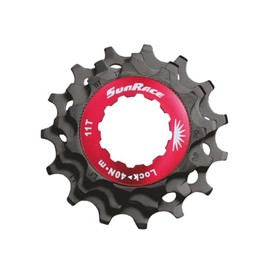 SUNRACE Ring Nut + 3 Sprockets 12 V