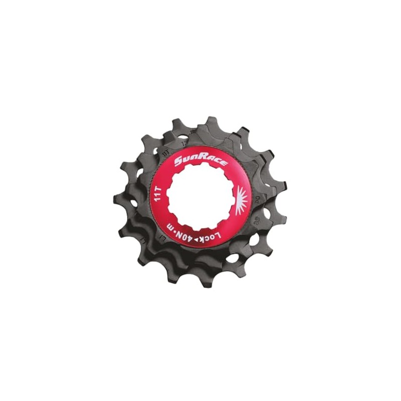 SUNRACE Ring Nut + 3 Sprockets 12 V