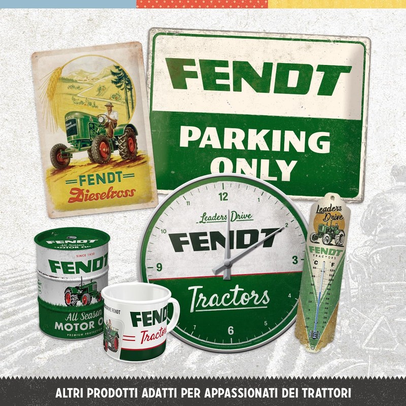 Nostalgic-Art Tazza smaltata retrò, Fendt – Tractors – Idea regalo