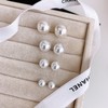 Silver 925 Classic Pearl Earrings 6mm 8mm 10mm 12mm Hanbok