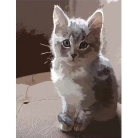 Custom Pet Portraits 8x8 With Two Animals On One Canvas