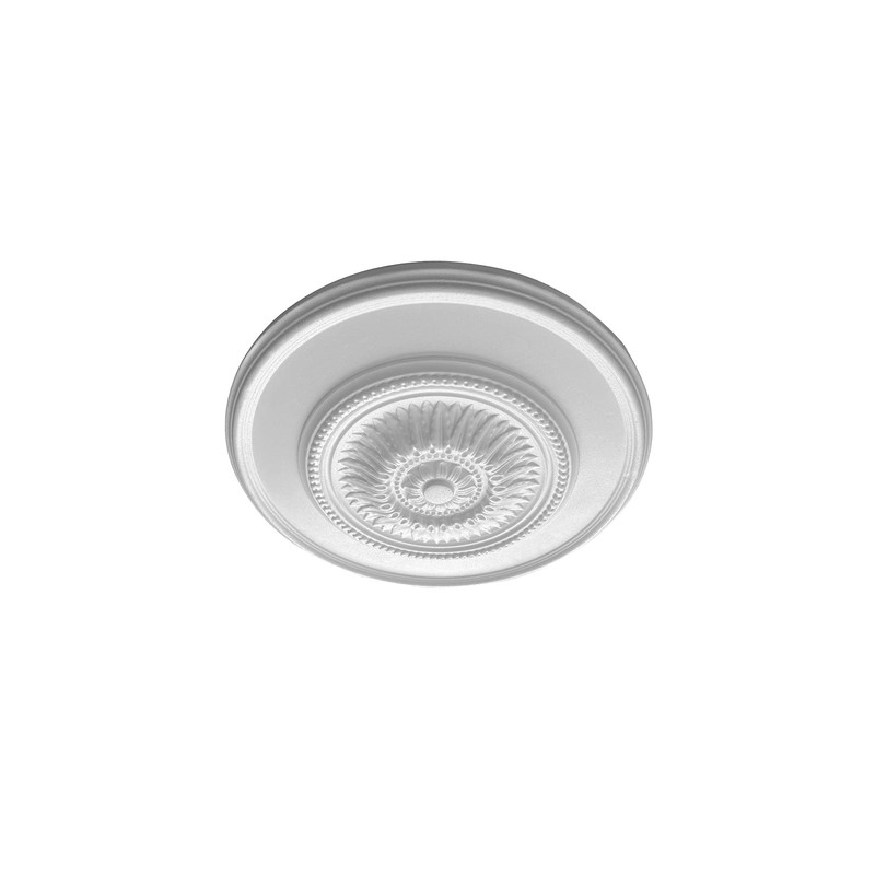 HEXIM Stucco Rosette Polystyrene EPS White, Ceiling Rosette Round &