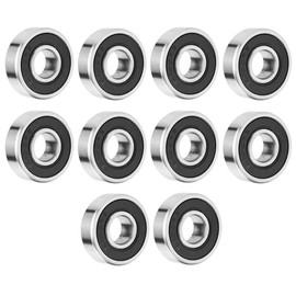 Pack of 10 Ball Bearing Deep Groove Ball Bearing Double Sealed for DIY Lathes, Motors, 3D Printers, Milling Machines, Various Mechanical Devices (6000-2RS, 10 mm x 26 mm x 8 mm)