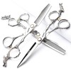 Silver 440c High Hardness Sharp Professional Hairdressing Scissors 6 Inch