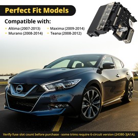 924-079 Fusible Fuselink Fuse Kit, Compatible with Nissan Altima 2007-2013, Maxima 2009-2014, Murano 2008-2014 and Teana 2008-2012, 250A 5 Circuit Positive Battery Terminal with M8 Nuts Combo