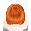 JOEDIR LUX Bob Straight Human Hair Orange Wig Wear and