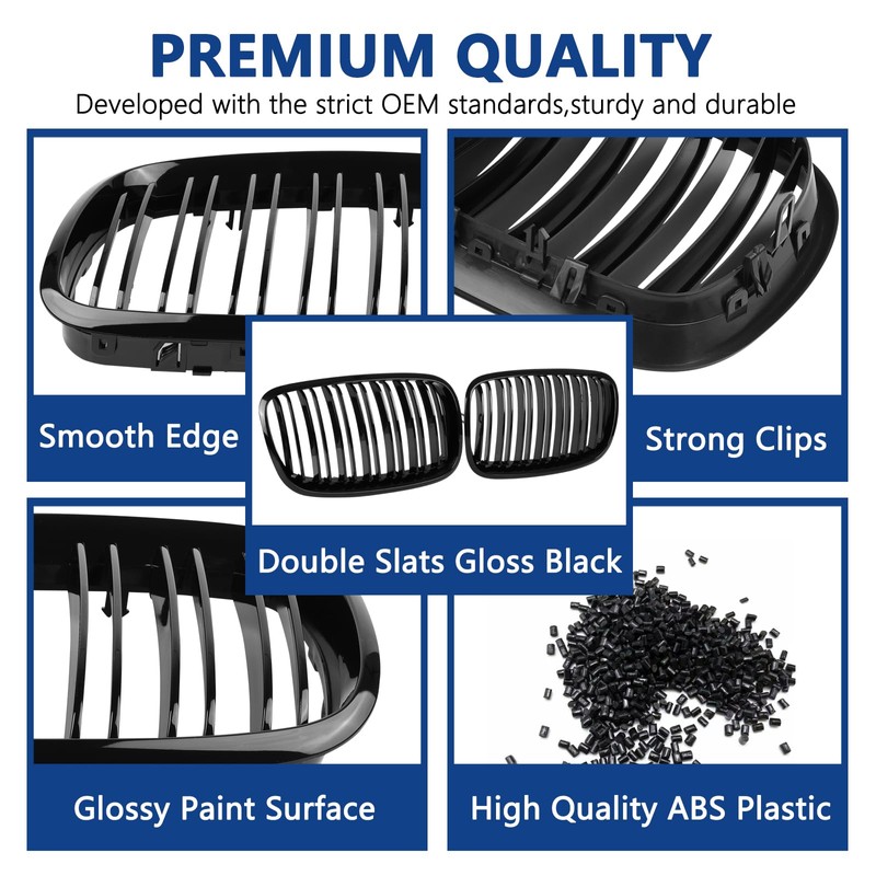 DEKEWEI X5 E70 Grill, Front Kidney Grille for 2007-2013 X5