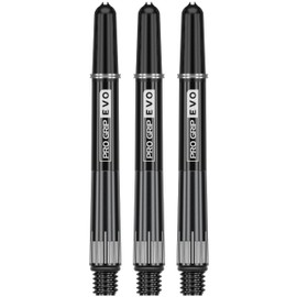 TARGET Darts Raymond van Barneveld Pro Grip EVO Chrono Titanium Shafts, Set of 3 | Professional Dart Accessories, Dart Shaft Sets, 3 Pack – Length: Medium (47.7mm)