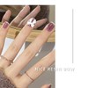 KDDOM 12 Pcs 3D Nail Decoration Resin Bow Nail Rhinestones