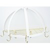Half Dome Pot Rack w Grid in Black w Chrome
