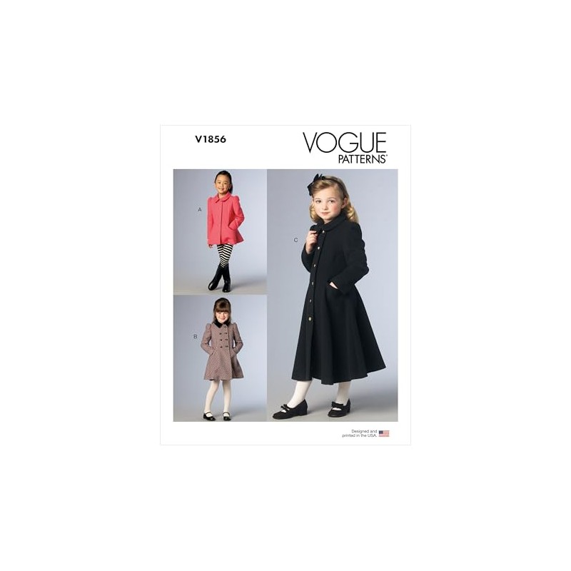 Vogue Patterns V1856CL Child/Girl Jacket CL (6-7-8)