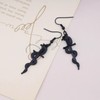 TseenYi Cross Snake Earrings Gothic Black Snake Hook Earrings Serpent