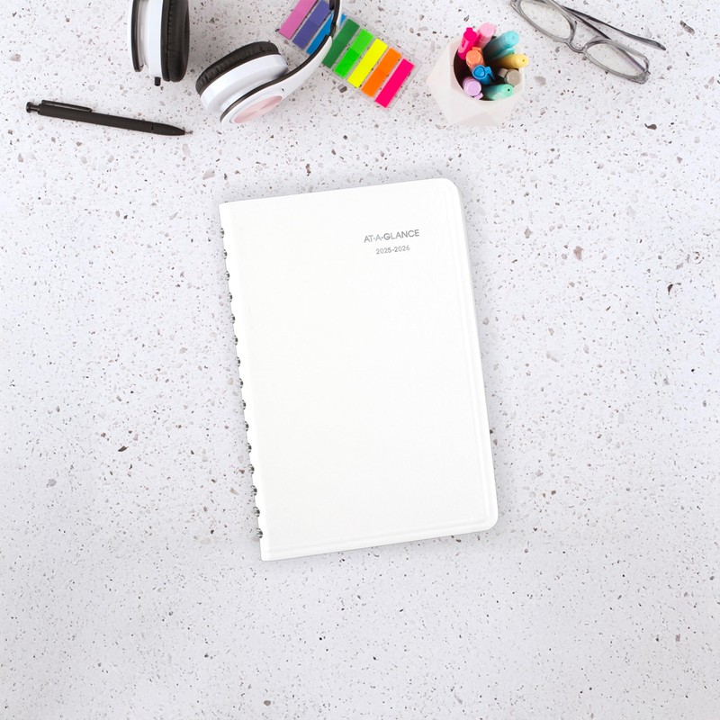 AT-A-GLANCE (DayMinder) 2025-2026 Daily Academic Desk Appointment Book, 4-7/8" x