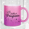 glitzertassen.de® | Vollzeit Prinzessin | Tasse mit Glitzer | Geschenkidee