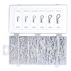 150PCS Cotter Pins, Galvanized Steel R Shaped Trailer Hitch Pins