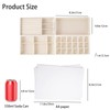 Cecijelry Jewelry Organizer Trays for Drawer, Stackable Velvet 8in Jewelry