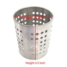 Soporte para cuchara de acero inoxidable para cubiertos de acero inoxidable, soporte para cepillo de cocina, cuchara de comedor, cubiertos, soporte multiusos