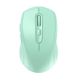 TECKNET Maus Kabellos, Bluetooth Maus (Tri-Mode: BT 5.0/3.0+2.4GHz) Funkmaus mit USB-Empfänger, Ergonomische Tragbare Maus Bluetooth für Laptop PC Computer, Mac OS, Android, Windows, Grün