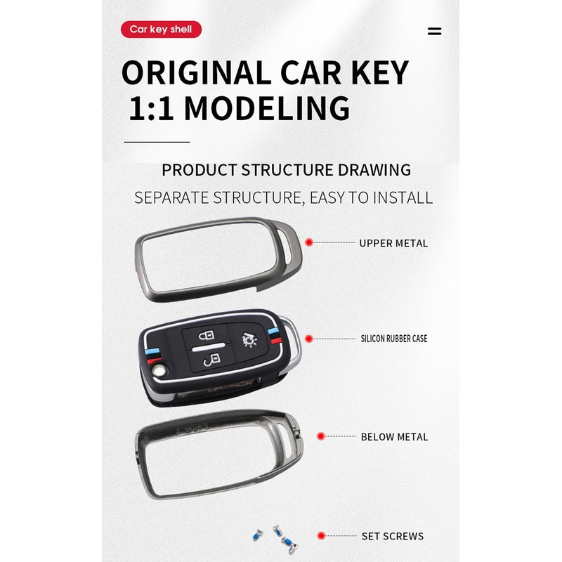 HIBEYO Car Key Case Fits DAF 106 CF Euro 6