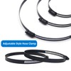 BESTYCHAO 2pcs 6 Inch Black Hose Clamp Stainless Steel Worm