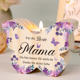 Mama Geschenk, Geburtstagsgeschenk für Mama - Kreativer Kerzenständer, Beste Mama Geschenk, Geschenke für Mama, Besondere Geschenke Mama, Muttertagsgeschenke Mama, Mütter