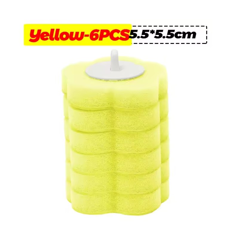 Disposable Toilet Brush Replacement Heads for Bathroom Cleaning – Foam