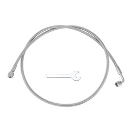 TUCKBOLD AN-4 Turbo Oil Feed Line Kit 4.16ft Pressure Remote Turbocharger Oil Drain Return Line with Adapter,Wrench 1 Set