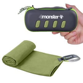 4Monster Microfiber Towel, Travel Towel, Camping Towel,Large Size 26.7 x 55.1¡±, Fast Drying, Soft Light Weight,Suitable for Gym, Beach, Swimming, Backpacking and More
