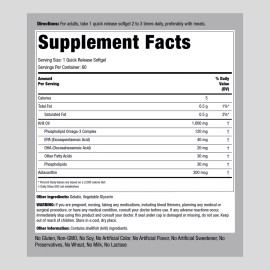 Piping Rock Krill Oil 1000mg | 60 Softgels | Omega 3, EPA, DHA, Astaxanthin | by Piping Rock