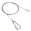 PATIKIL Safety Cable Lock Wire with Snap Hook 1M 2.5mm