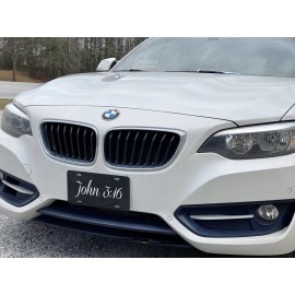 Carolina Engravers John 3:16 Bible Verse Engraved Etched License Plate Vanity Tag Black Gloss