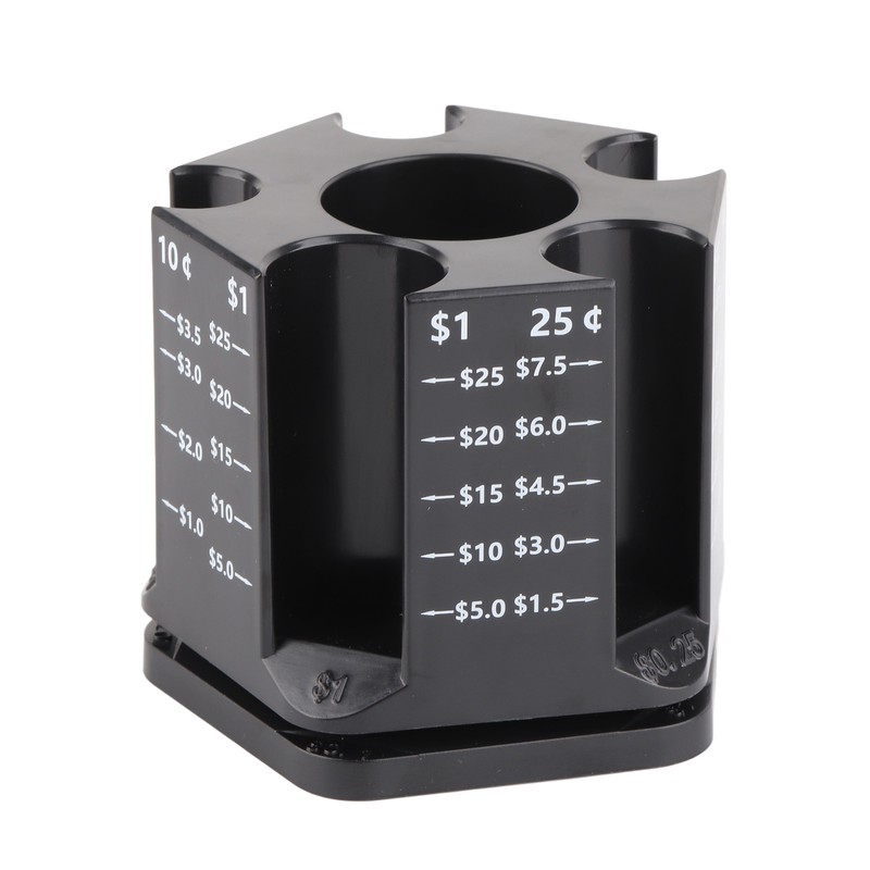 Coin Counter Coin Sorter with Pen Holder Rotatable Piggy Bank