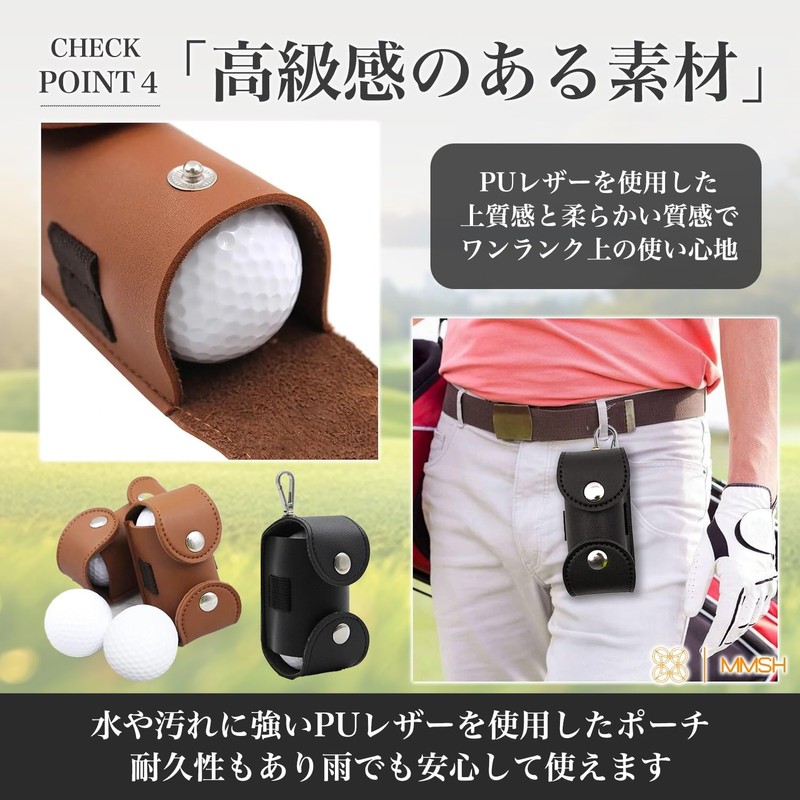 MMSH Golf Ball Case, Golf Ball Pouch, Golf Ball Pouch
