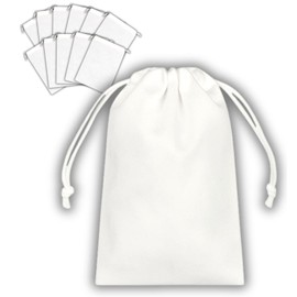 Non-woven Clothes, White, 12 Pieces, Storage Bags, Clothes Storage, Shoe Bags, Change of Clothes, Gifts, Wrapping, Packaging (7.9 x 11.0 inches (20 x 28 cm)