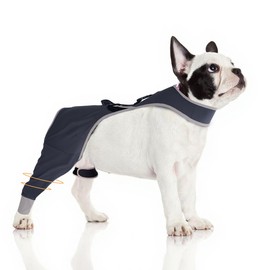 Dog Leg Sleeve to Stop Licking for Small Dogs, Comfortable and Breathable Cone Alternative After Sugery, Prevents Pet Wounds from Licking and Biting, Rear Right Leg, XS